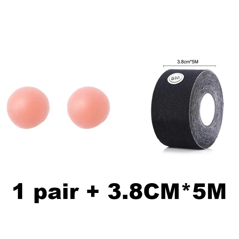 1 Roll 5M Women Breast Nipple Covers Push Up Bra Body