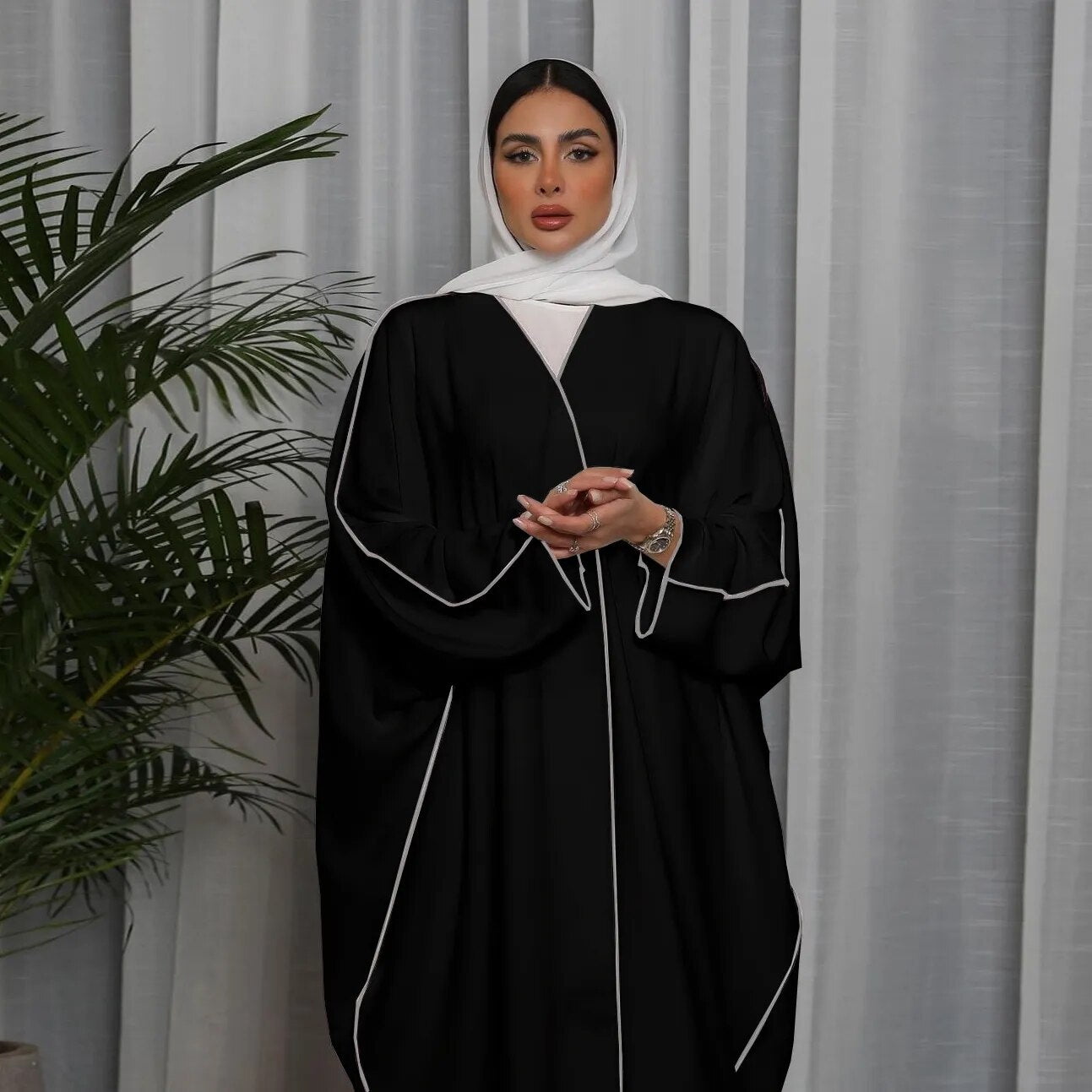 Abaya Dress 2 Piece Set Saudi Style Kaftan