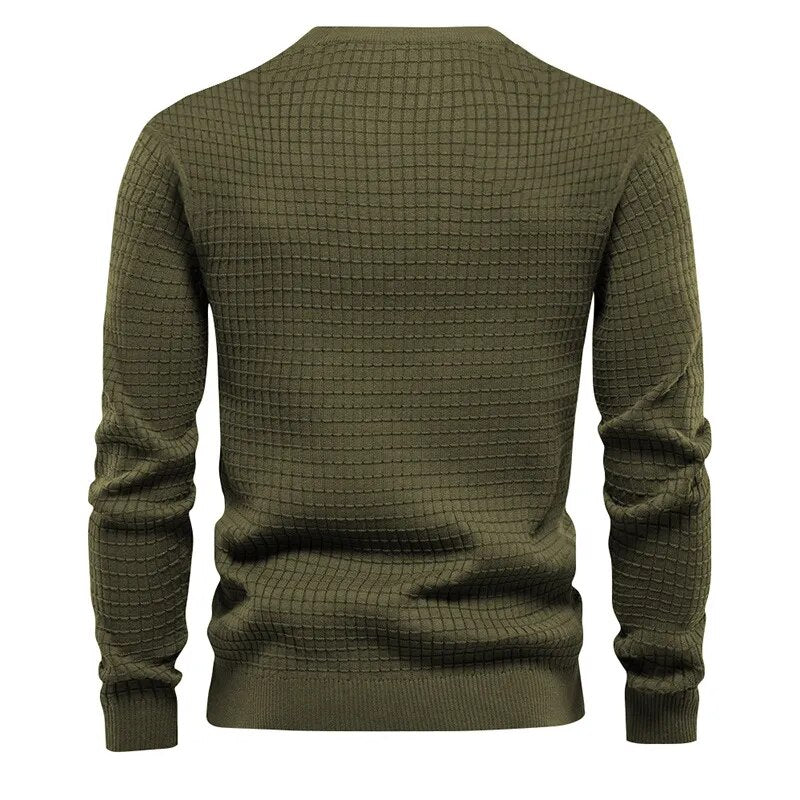 Men's round neck cotton casual sweaters