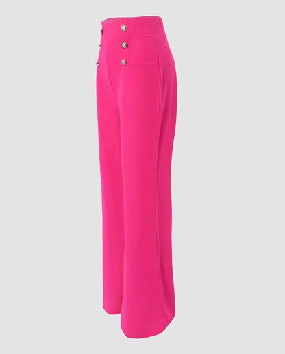 Elegant High Waist Wide Leg Bootcut Pants