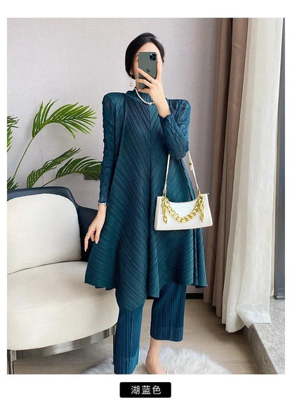 Two Piece Set New Loose Casual Lace Long with Pencil Pant