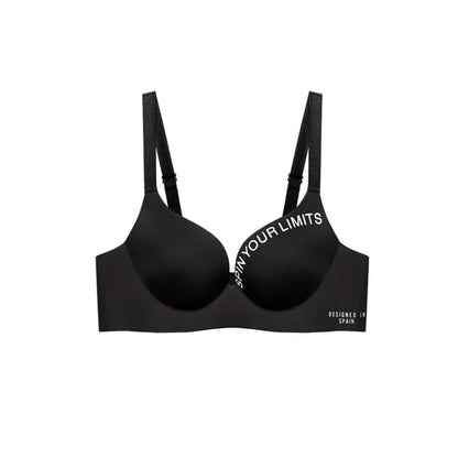 Seamless Bra Push Up Wireless Three Quarters