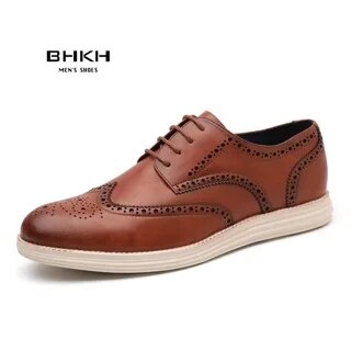 Leather Casual Lace-up Dressy shoes For Men