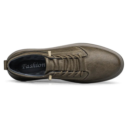 Leather Casual Oxford walking men shoes