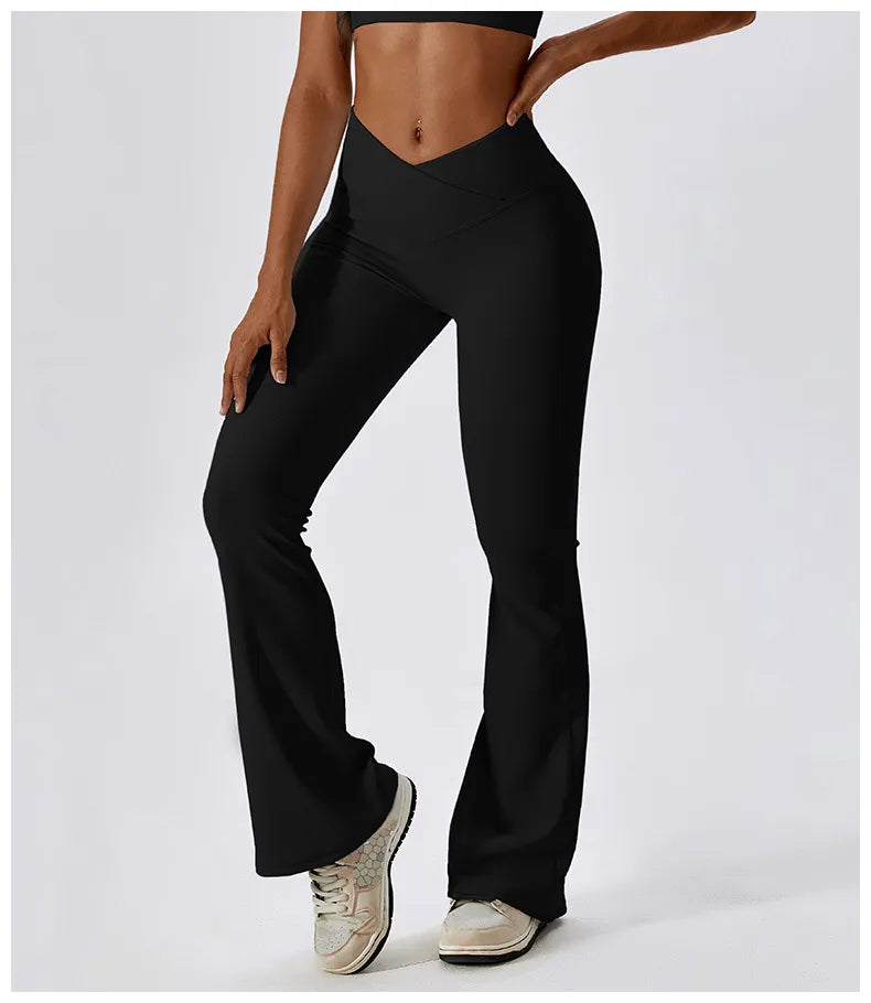 Flare High Waist Wide Leg Pants