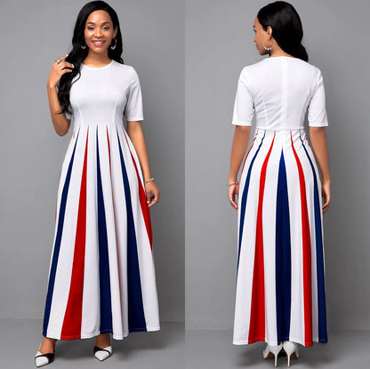 Loose Boho Vintage Elegant Plus Sizes Maxi Dresses