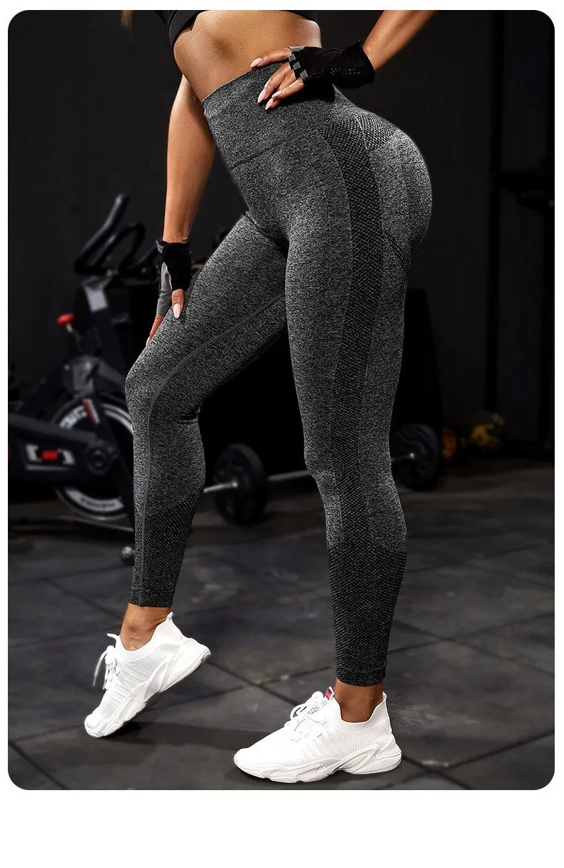 Yoga Women Fitness Seamless Workout Push Up Leggings