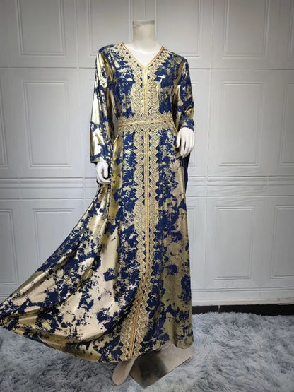 Abaya Sleeve Moroccan Caftan Elegant Gown