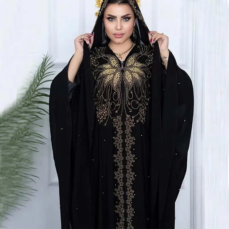 Modest Long Loose Black Abaya Kaftan