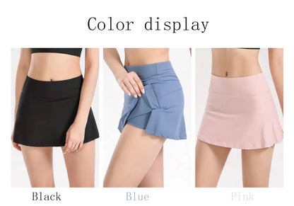 Slim Activewear Short Mini Skirts Exercise Running Fitness Tennis Skirt