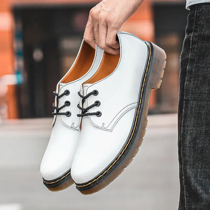 Casual Lace Up Leather Men Shoes