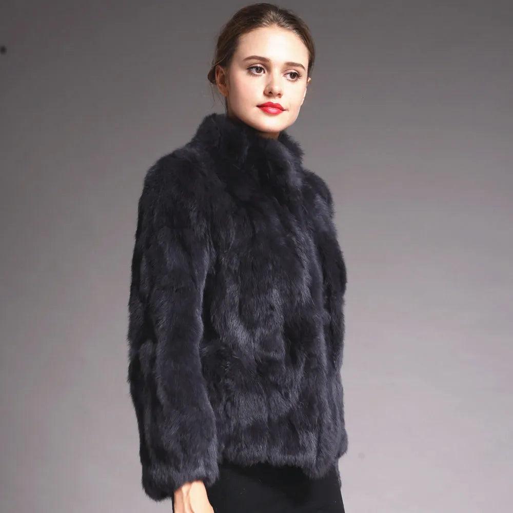 Natural Rabbit Fur Coat