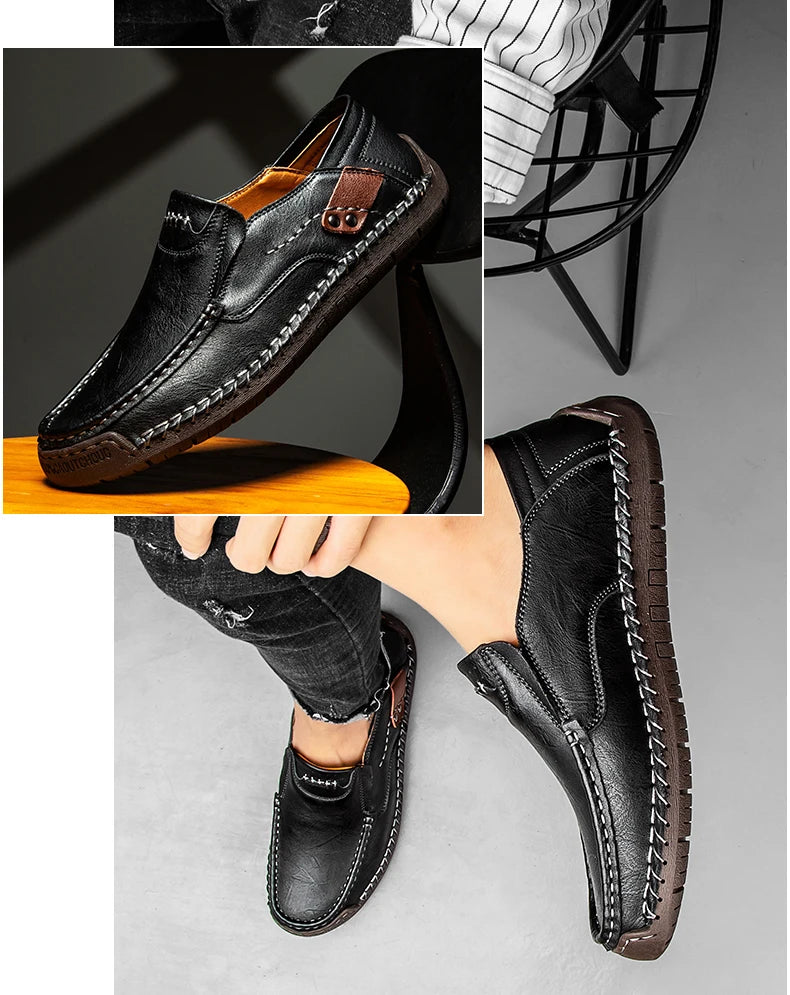 Soft Leather Comfortable Casual Loafer Men Shoes