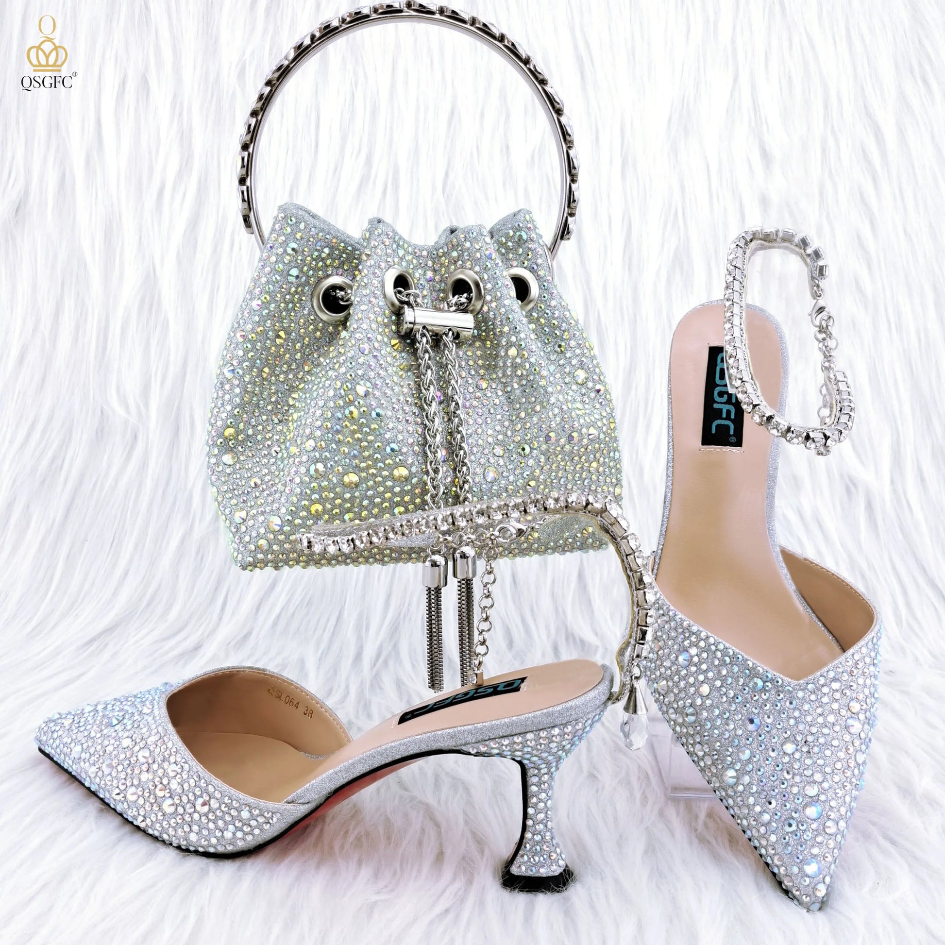 QSGFC Pointy Shoes Crystal Diamond