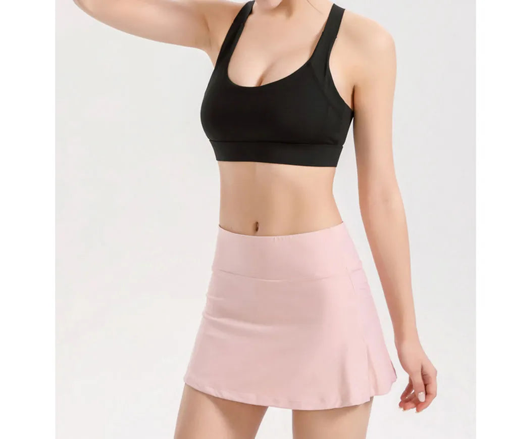 Slim Activewear Short Mini Skirts Exercise Running Fitness Tennis Skirt