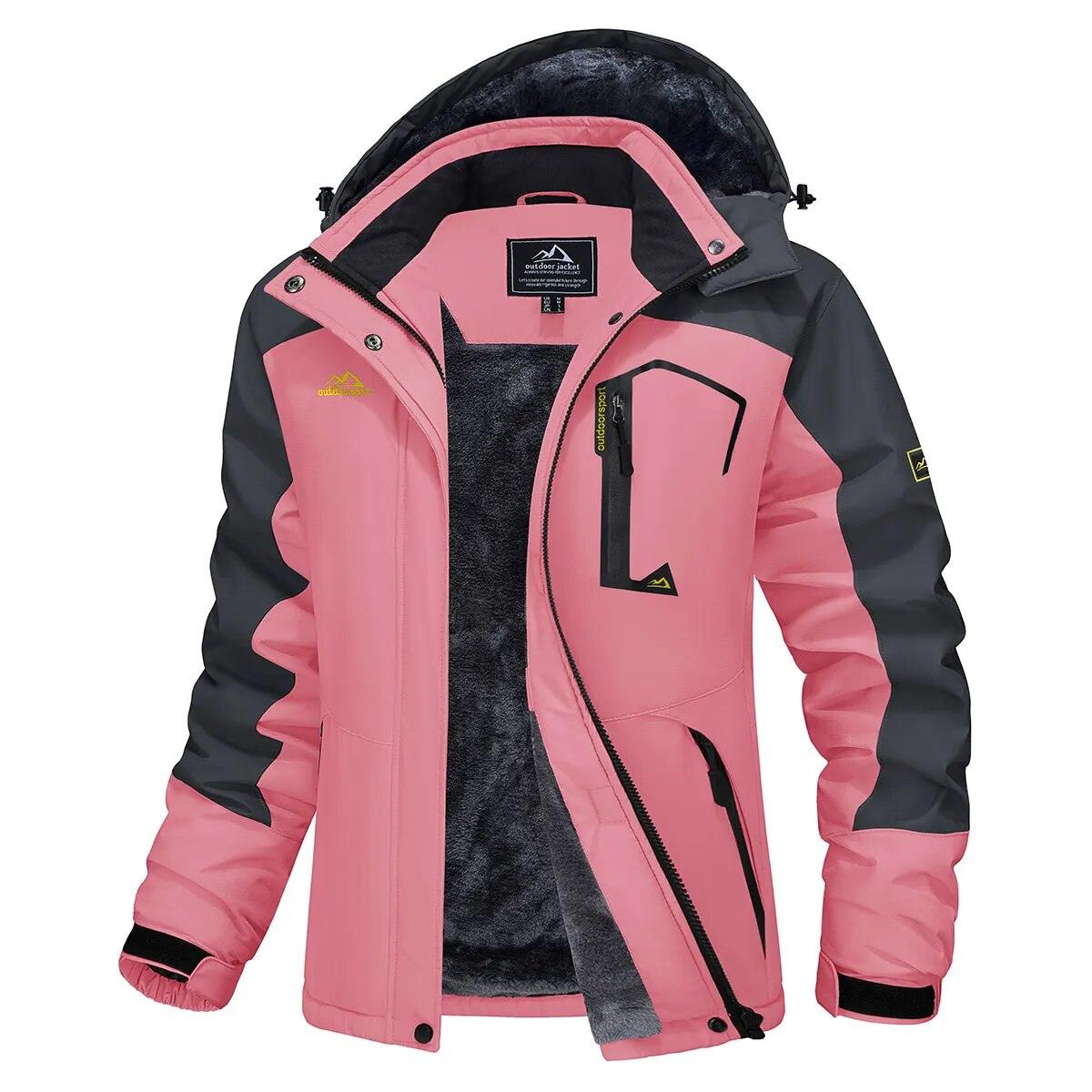 Ski Jacket Winter Warm Fleece Parka Waterproof Rain Snow Coat Windbreaker