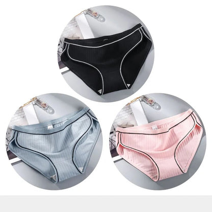 3 pack Cotton Underwear breathable briefs for women