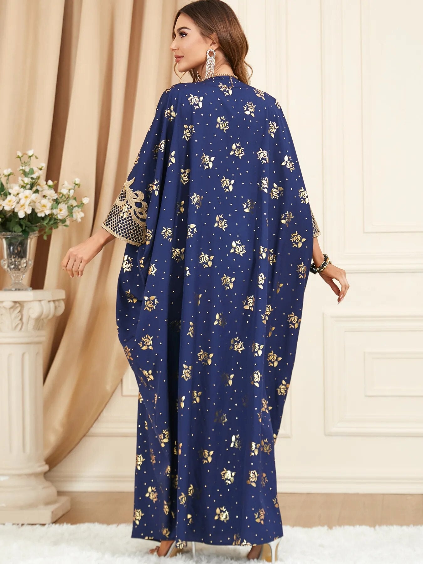 Luxury Loose Moroccan Style Kaftan Jlabiya Abaya