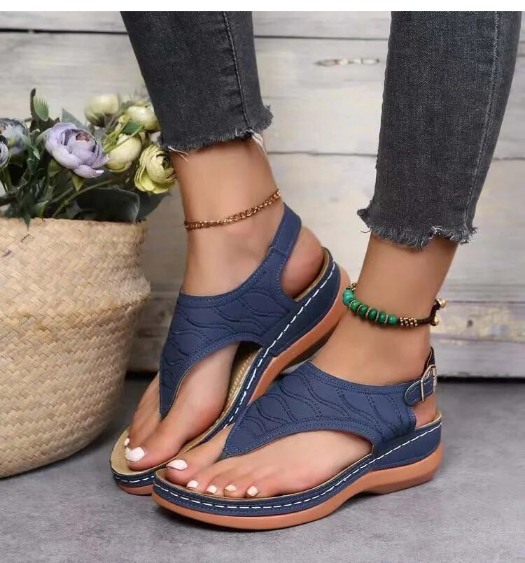 Low Heel Lightweight Flip Flops Casual Sandals