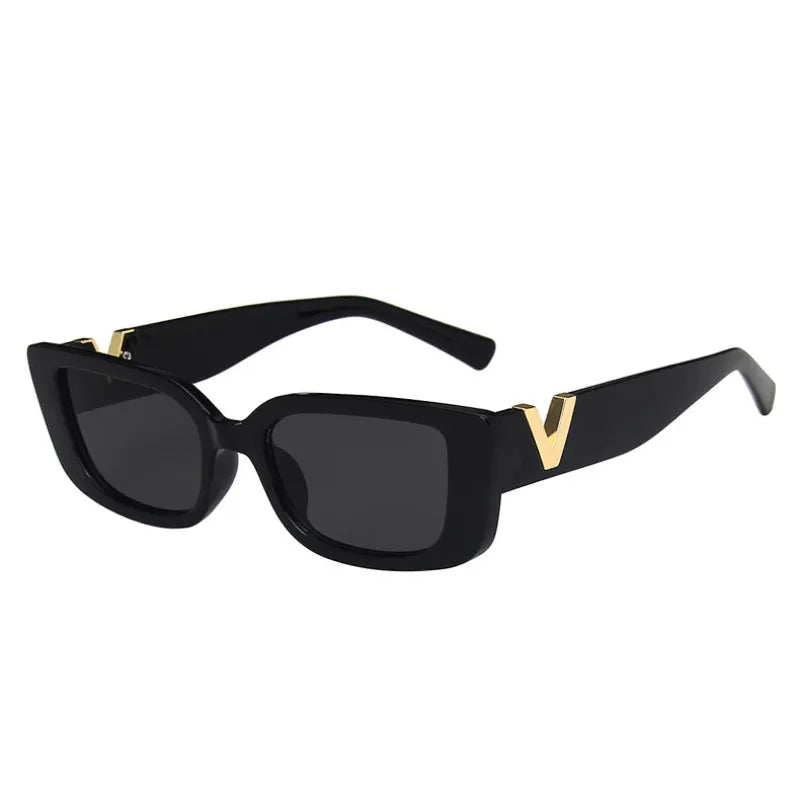 Rectangle Brand Designer Vintage Small Frame Classic Sunglasses