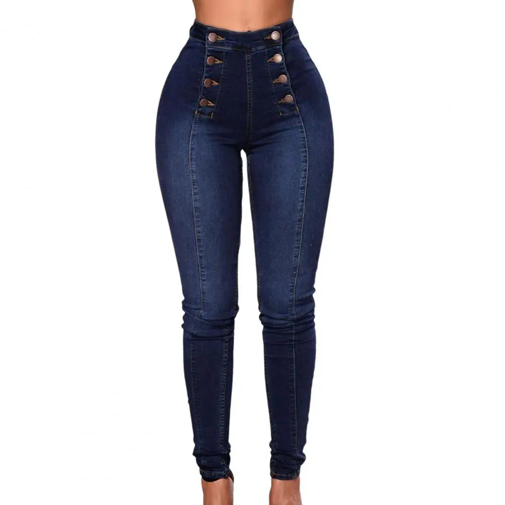 Ripped skinny denim casual pencil Jeans