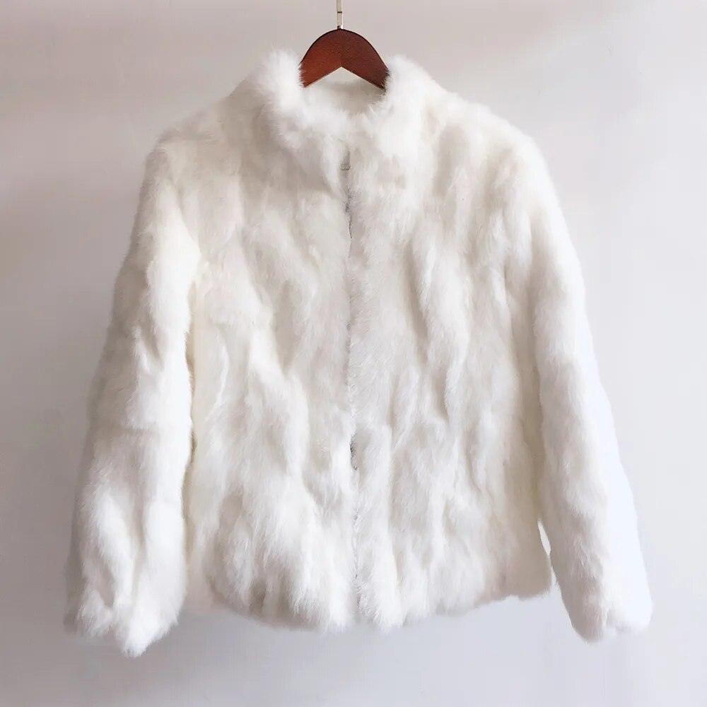 Natural Rabbit Fur Coat