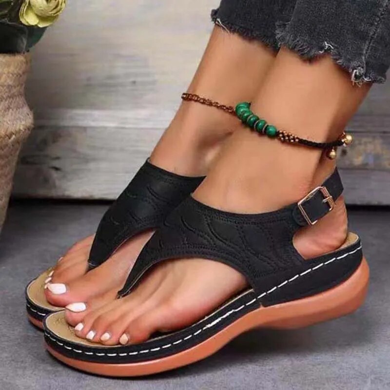 Low Heel Lightweight Flip Flops Casual Sandals