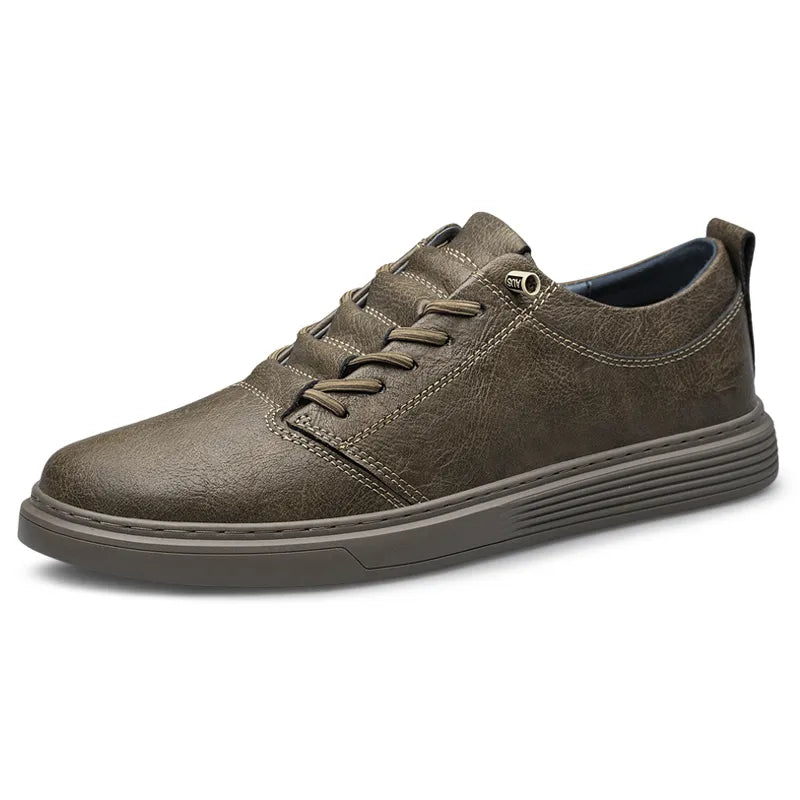 Leather Casual Oxford walking men shoes