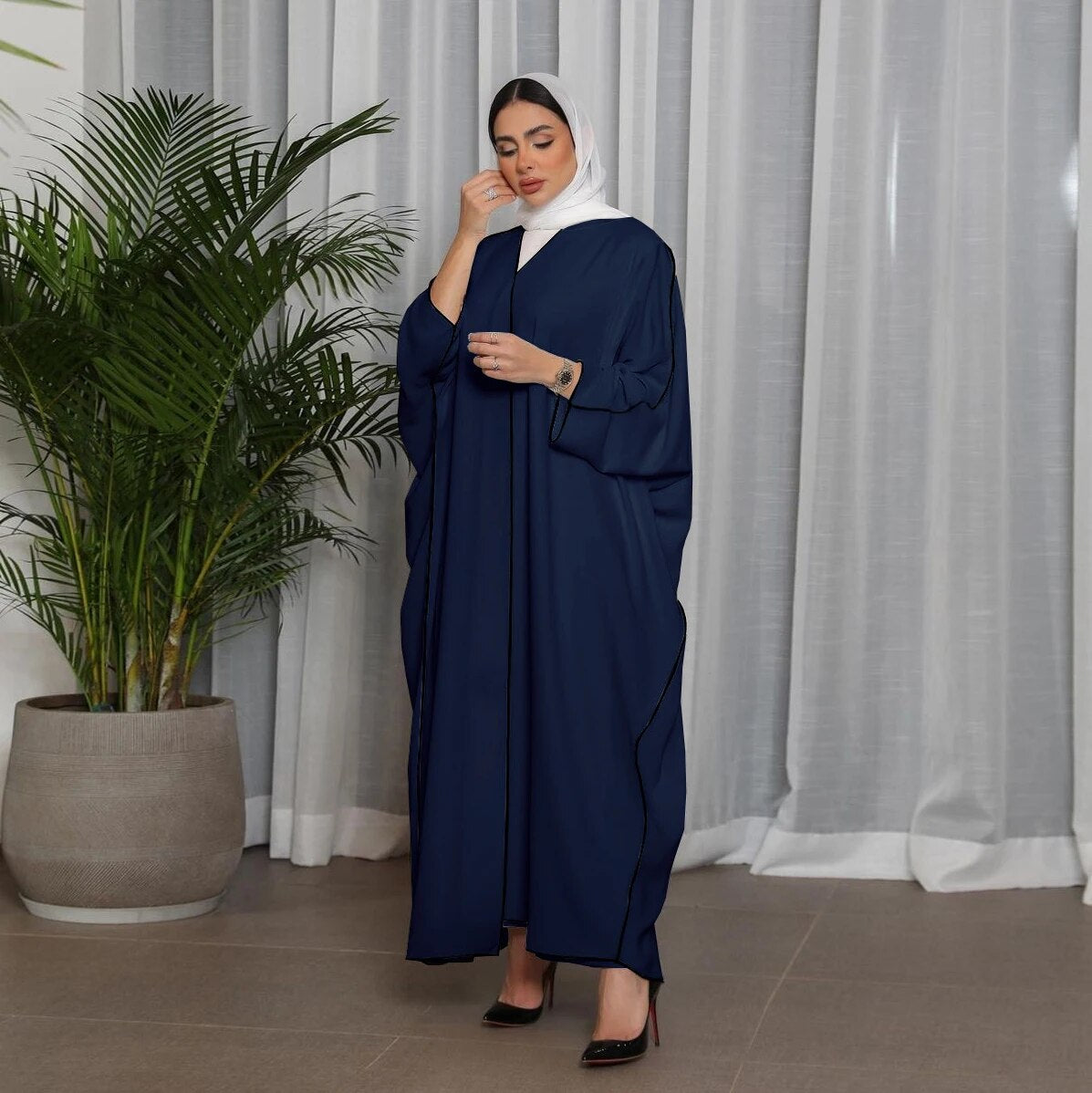 Abaya Dress 2 Piece Set Saudi Style Kaftan