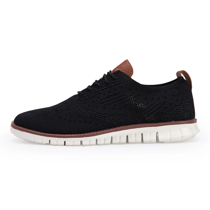 Men Casual Brogue Weave Breathable Light weight Sneakers