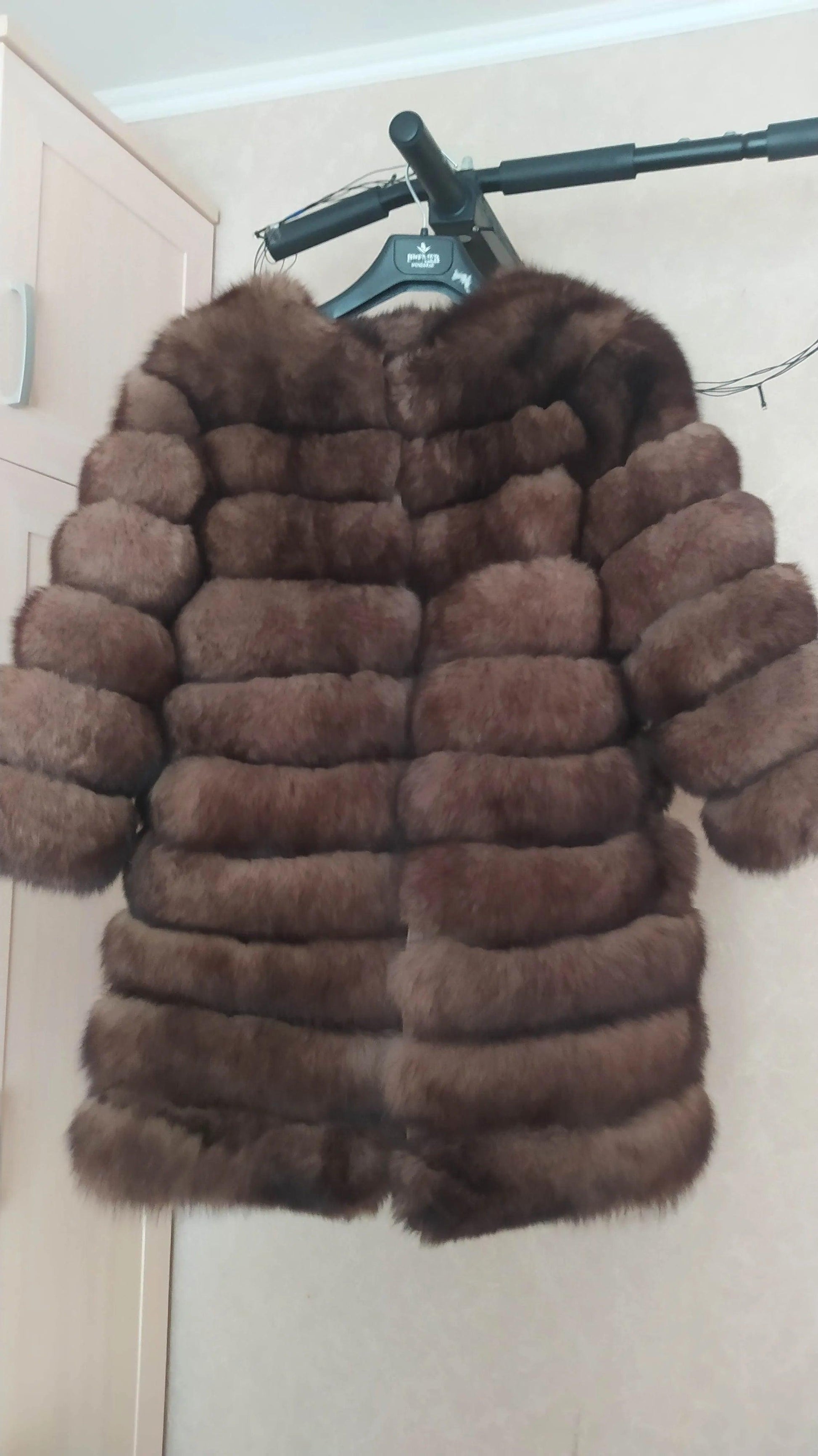 Fox fur down coat high quality