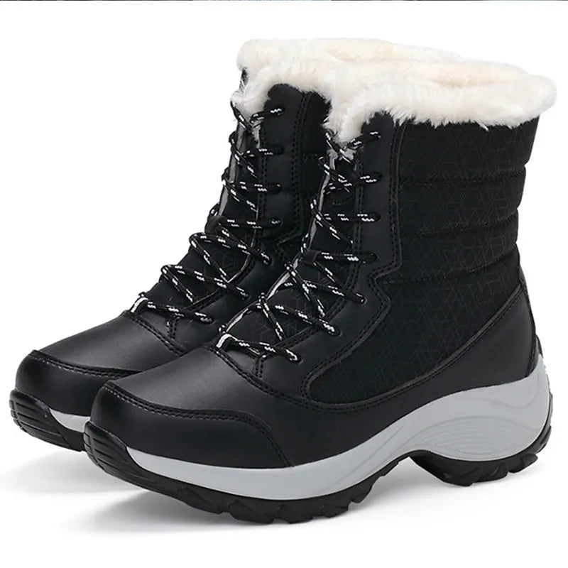 Winter Ankle Platform Snow Light Boots