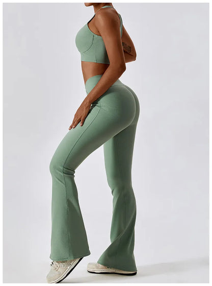 Flare High Waist Wide Leg Pants