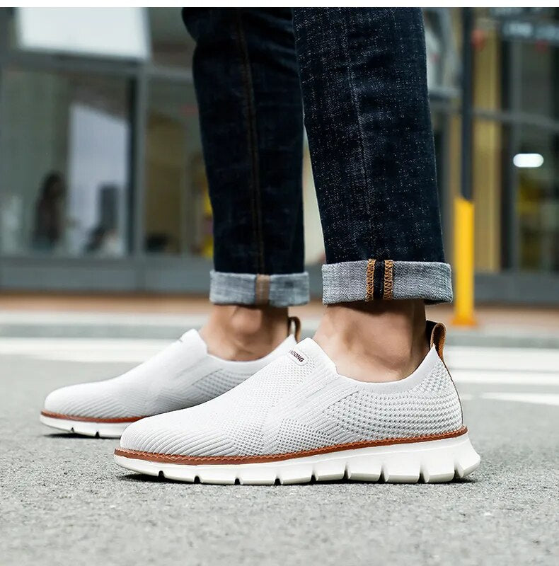 Men Slip On Mesh Breathable Loafers Sneakers Plus Sizes Available