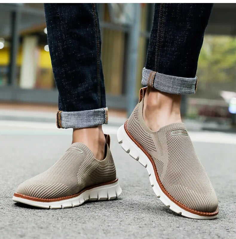 Men Slip On Mesh Breathable Loafers Sneakers Plus Sizes Available