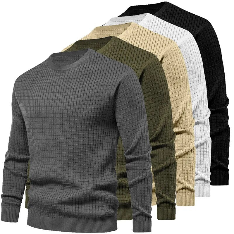 Men's round neck cotton casual sweaters