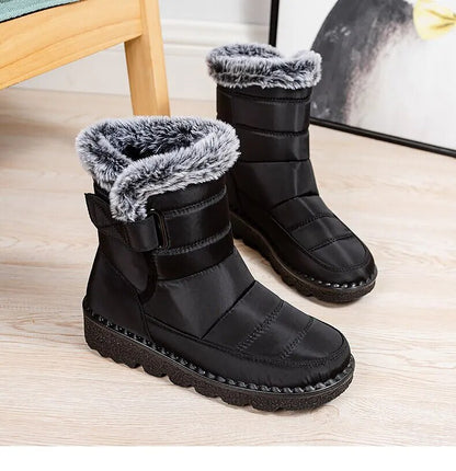 Waterproof Winter Faux Fur Snow Warm Cotton Ankle Boots