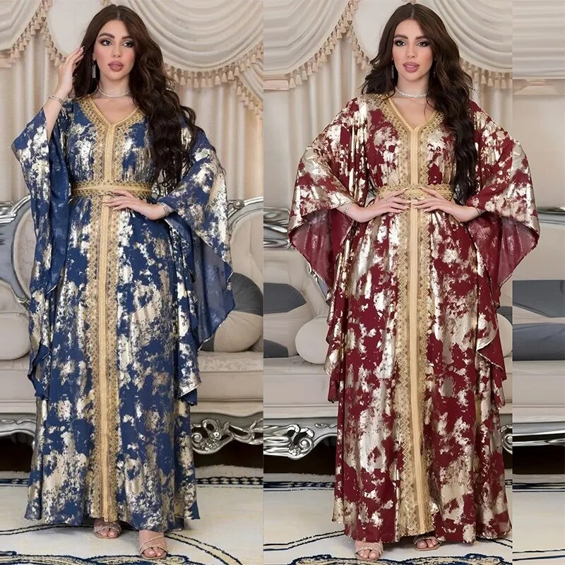 Abaya Sleeve Moroccan Caftan Elegant Gown