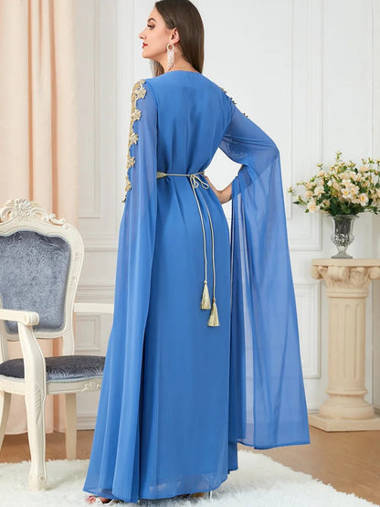 Moroccan Abaya Long Sleeve Kaftan Abaya Embroidery