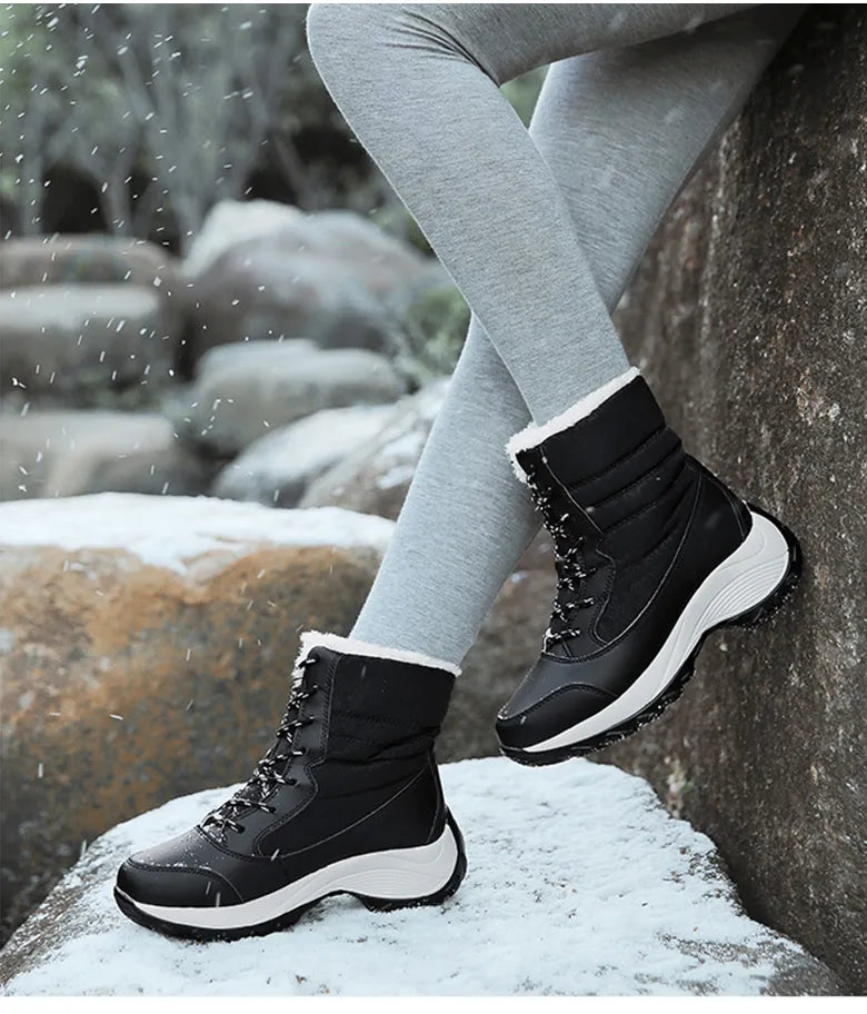 Winter Ankle Platform Snow Light Boots