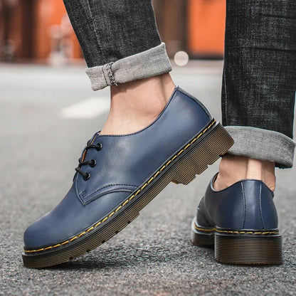 Casual Lace Up Leather Men Shoes