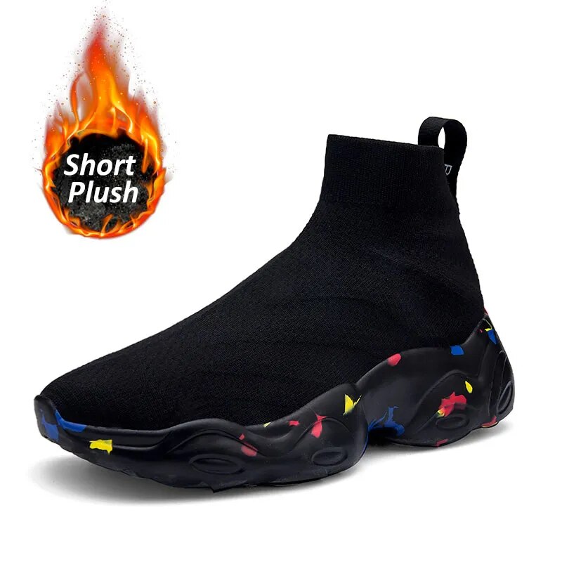 Warm Plush Flexible Sole Sports Breathable Ankle Socks Shoes