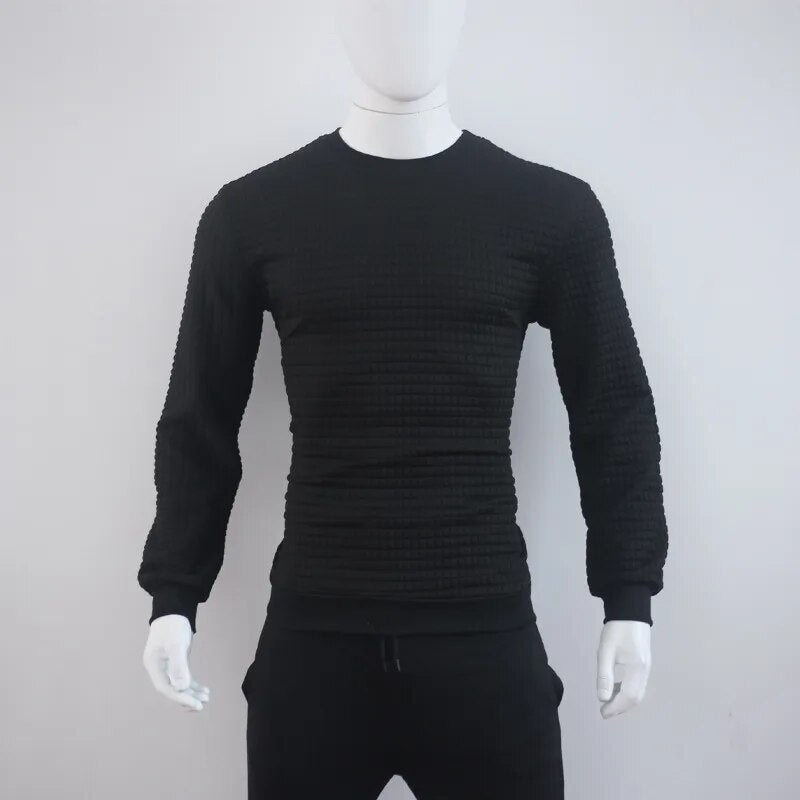 Men's round neck cotton casual sweaters