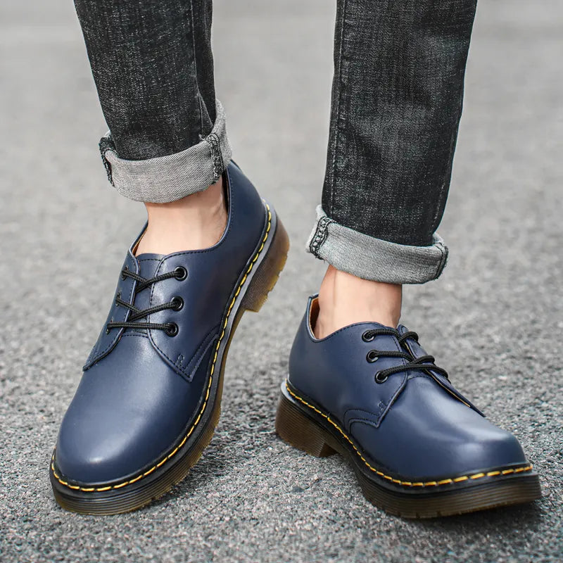 Casual Lace Up Leather Men Shoes