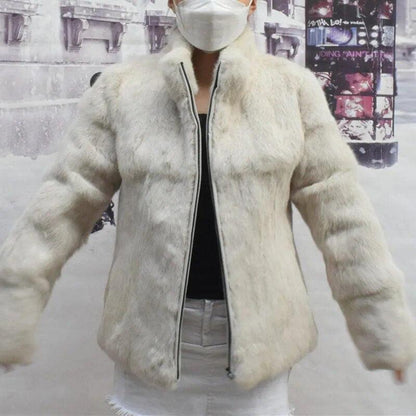 Natural Rabbit Fur Coat