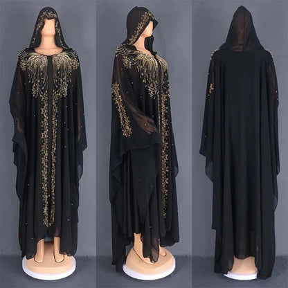 Modest Long Loose Black Abaya Kaftan