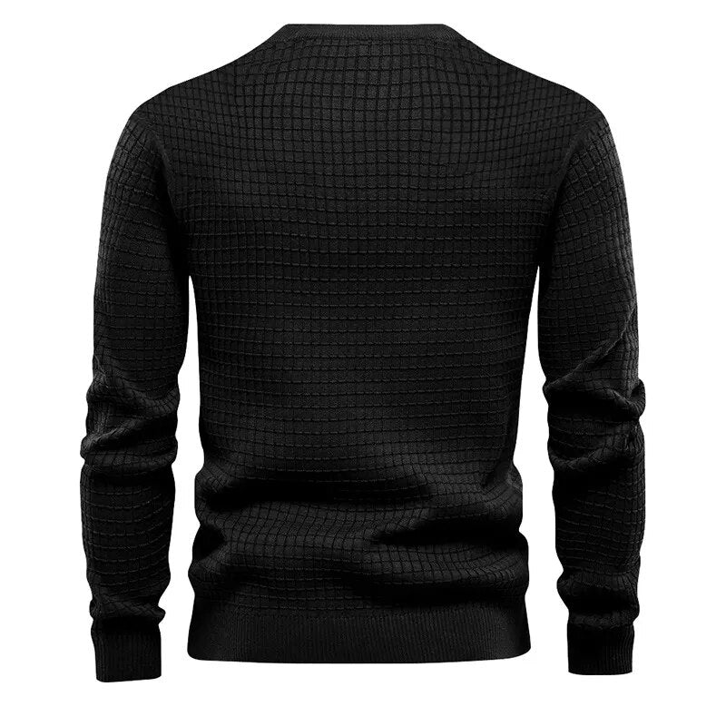 Men's round neck cotton casual sweaters