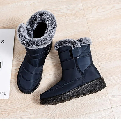 Waterproof Winter Faux Fur Snow Warm Cotton Ankle Boots