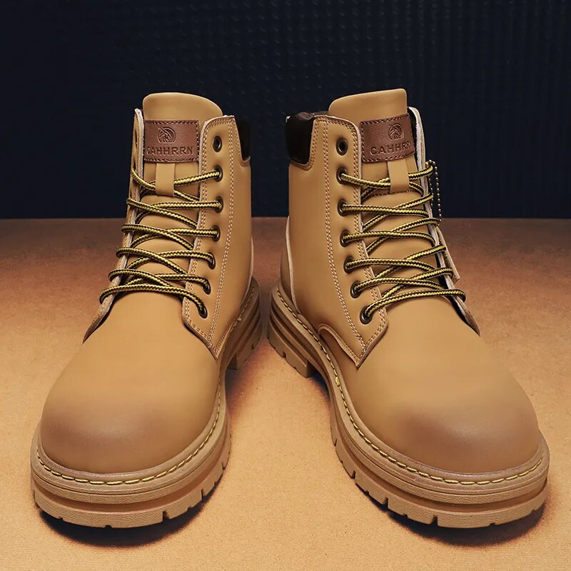 High Top Ankle Lace-Up Retro Boots