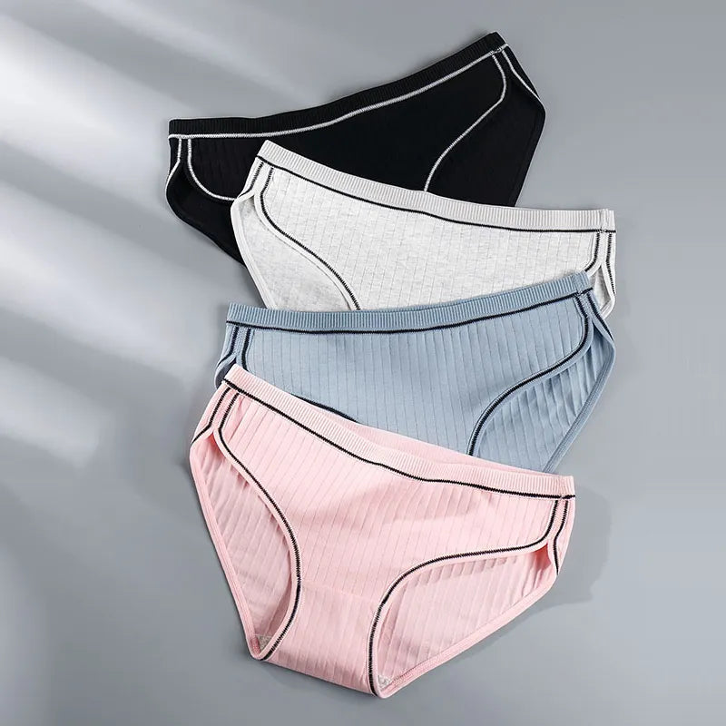 3 pack Cotton Underwear breathable briefs for women